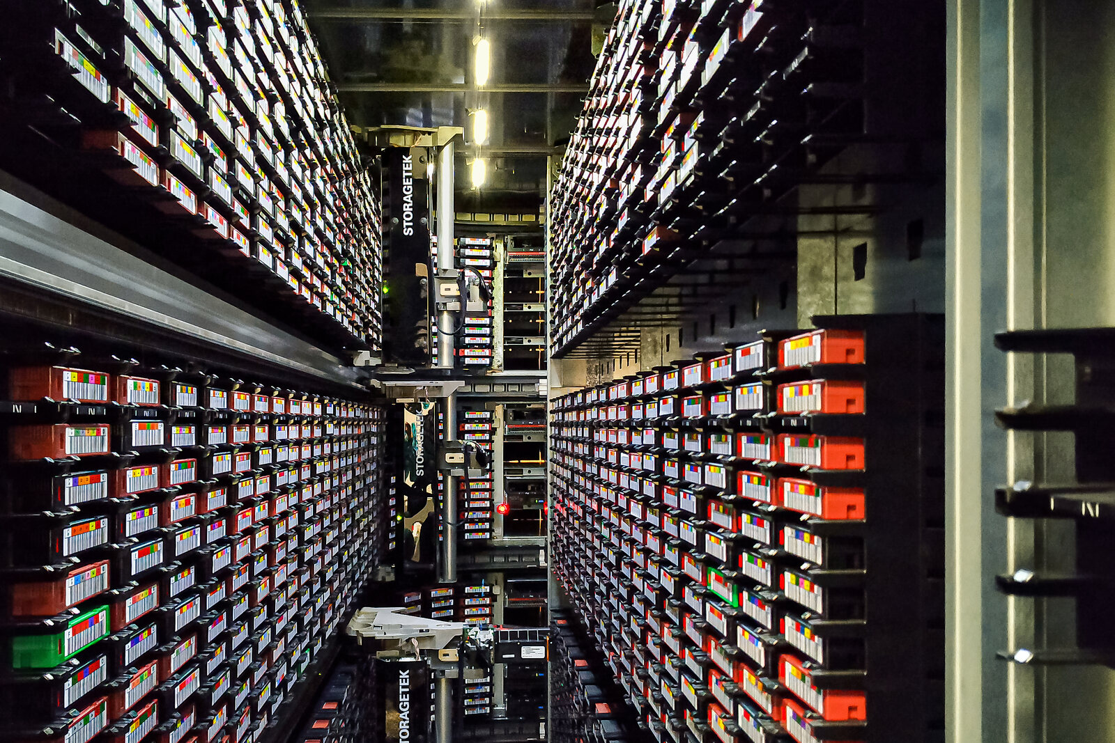 A real StorageTek tape library used for data protection and archiving